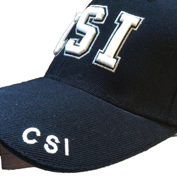 CSI Embroidered Adjustable Hat black ball cap crime scene police baseball - Picture 2 of 4